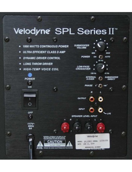 VELODYNE SPL-X 1000