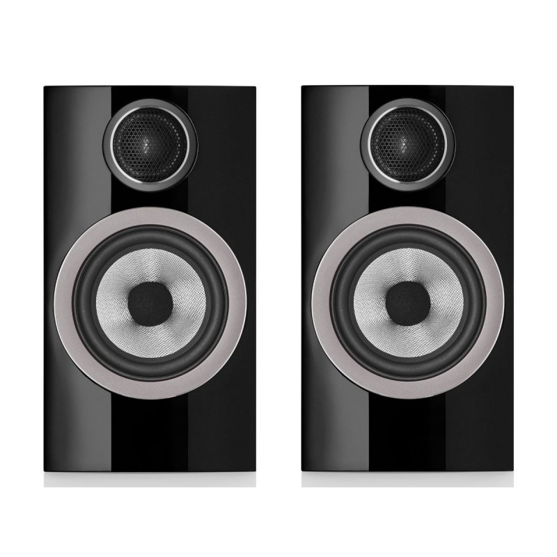 B&W 707 s3 Enceintes bibliothèque Hifivideo.fr Coloris Noir
